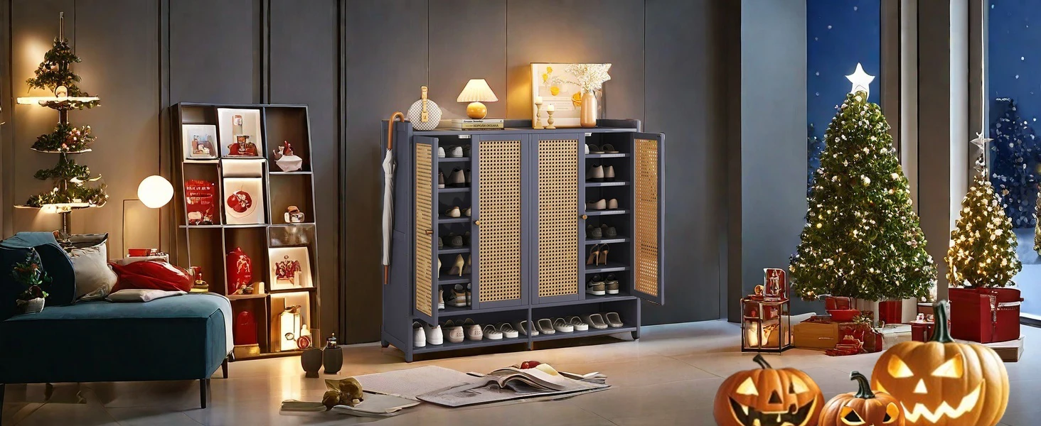 bamboo shoe cabinet