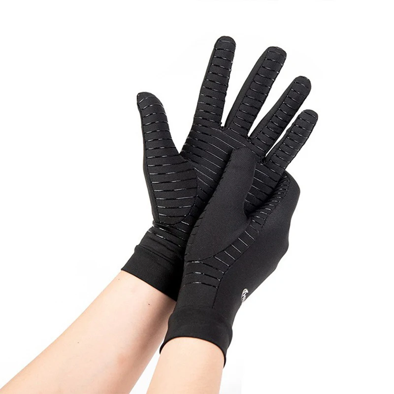 Women Men Gloves Copper Fiber Spandex Touch Screen Tips Gloves For Running Sports Winter Warm Football Hiking Driving Dropship 3