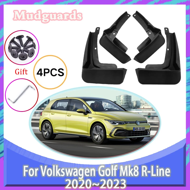 

4 шт., Автомобильные Брызговики для Volkswagen Golf Mk8 2020 ~ 2023 2021 R-Line