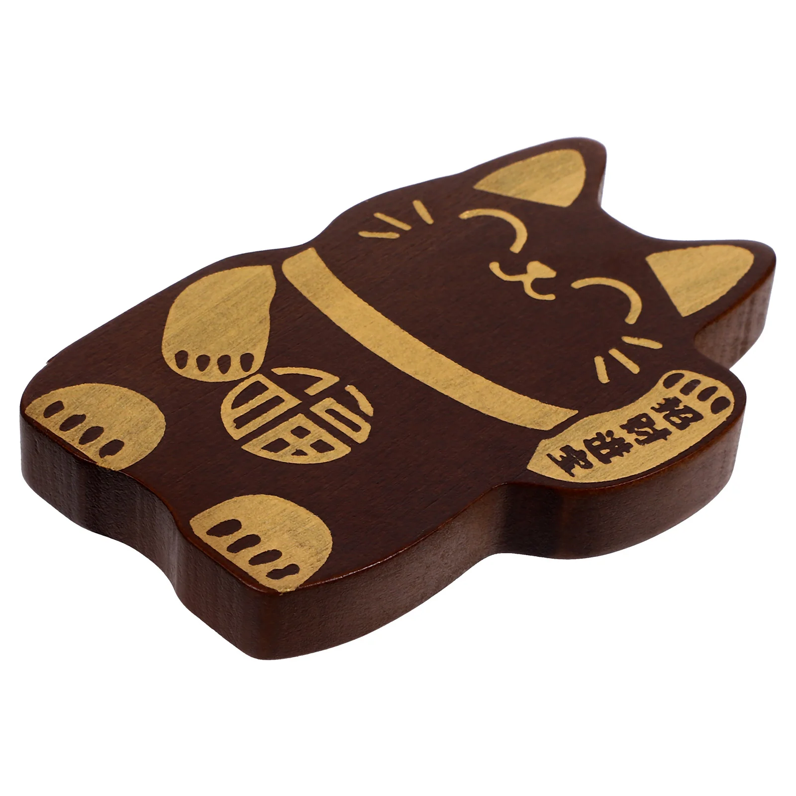 

Solid Wood Bottle Opener Magnetic Beer Can Soda Fortune Cat Shaped Wooden Refrigerator Fridge