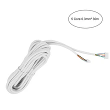 

5-Core 0.3mm² Round Flexible Copper Cable For Video Door Phone System 30m