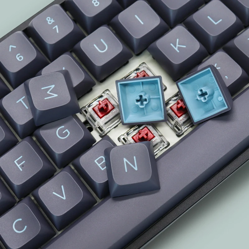 dagaladoo 189 Keys Double Shot White/Purple Keycaps, PBT Custom Keyboard  Keycaps Full Set, XVX Profile Keycaps for Cherry Gateron MX Switches 60%  65%