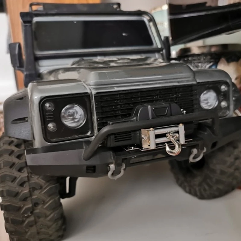 RC Car Winch Metal Automatic Winch With 3CH Control Line For 1/10 RC Crawler Car Axial SCX10 TRAXXAS TRX4 Upgrade Parts Accessories