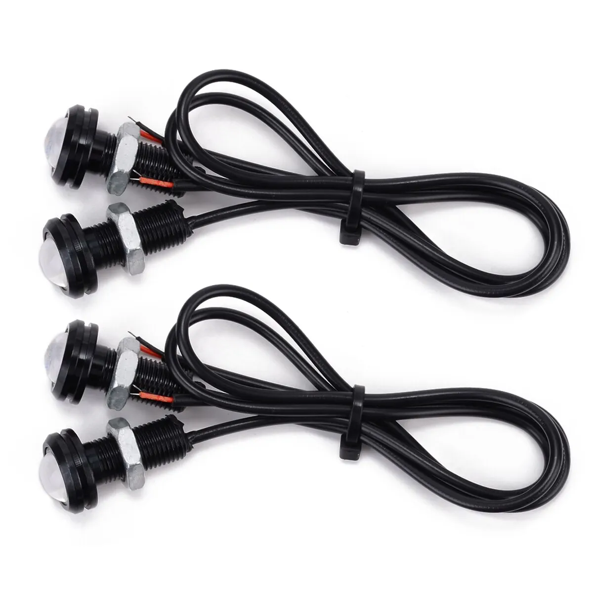 4pcs 12V 10W Blue LED Boat Light Waterproof Outrigger Spreader Transom Under Water Troll Lamp For Marine Underwater Fish