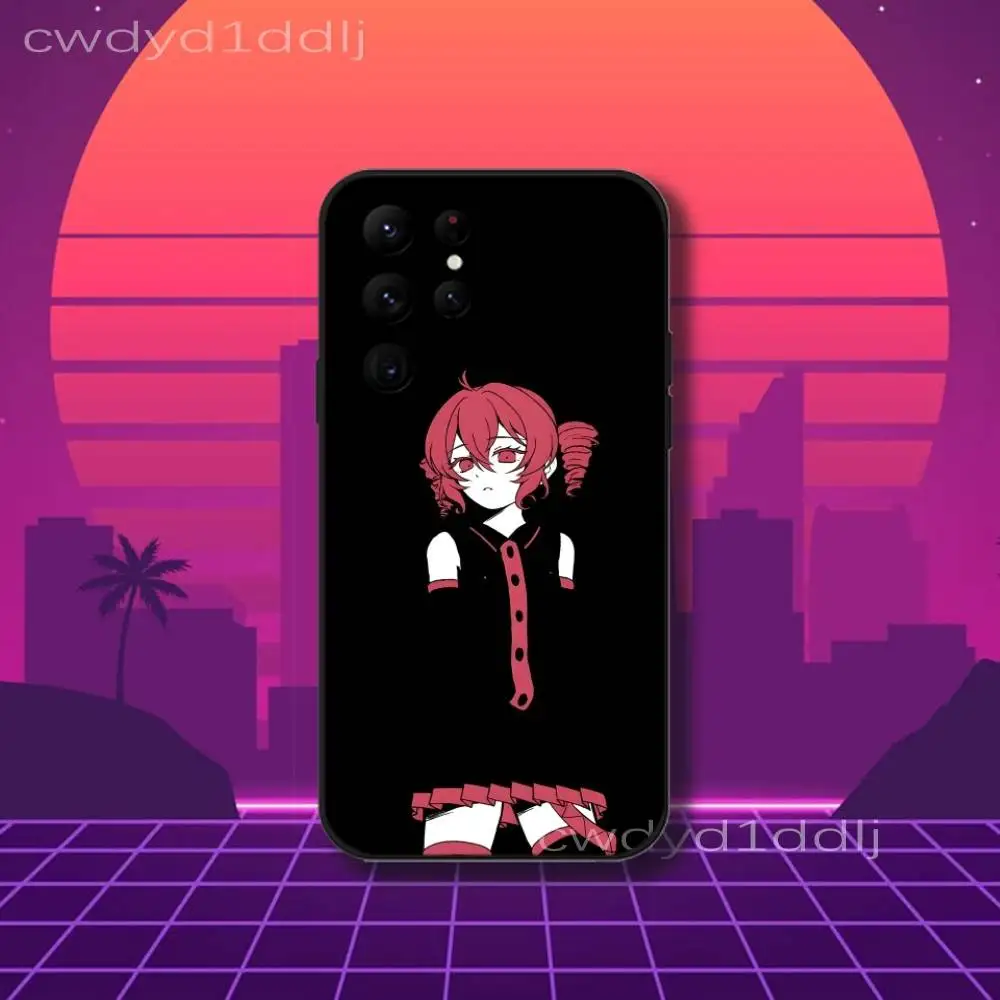 K-Kasane T-Teto Black Shockproof Silicone Phone Case