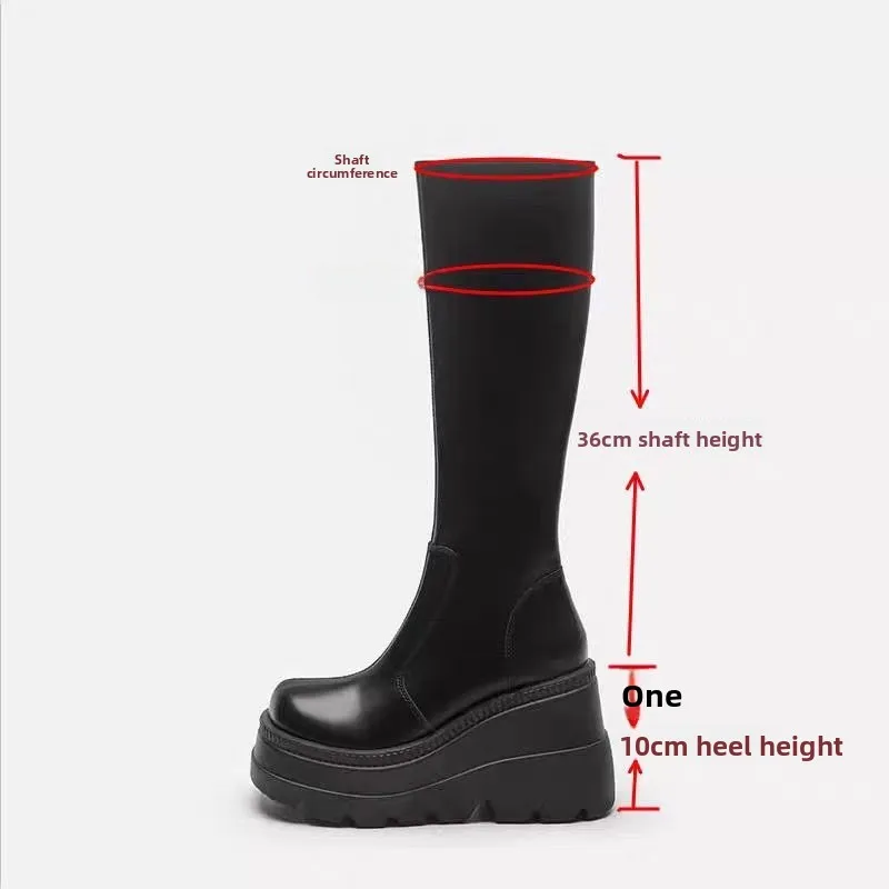 Bla  Boots High Top Faion Boots Women's Cosplay oesComic Con Heightening oes Universal Small Leather oes