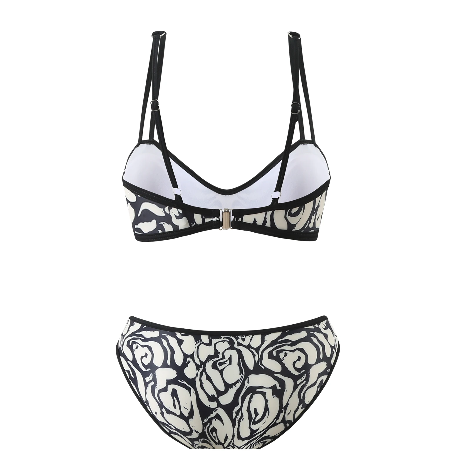 SUNSIREN Sexy Push Up Bikini Women Floral Print Two-Piece Swimsuit Backless Beach Wear For Women Bikinis Set Female Swimwear