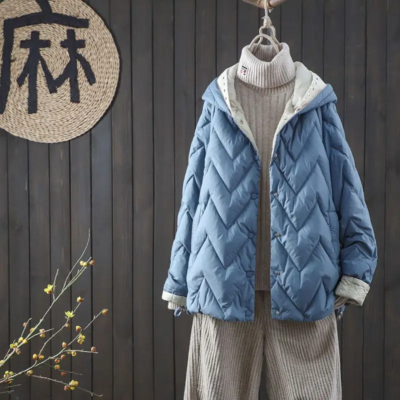 

Winter Thicken Ladies Duck Down Jackets Women Elegant Collar Long Coats Korean White Duck Down Coats Hooded Parkas S113