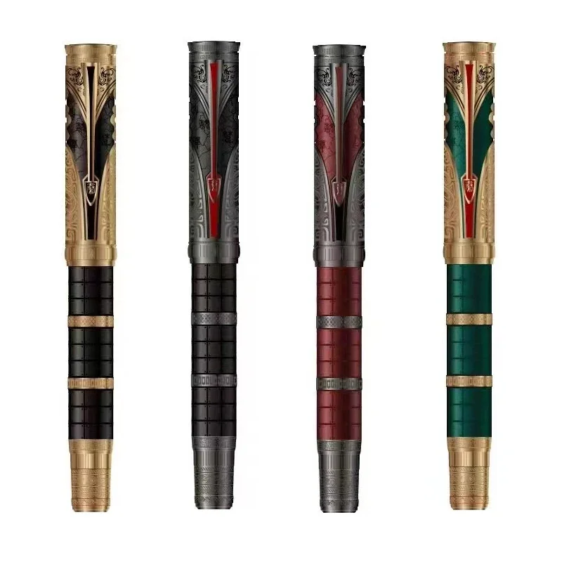 

Hongdian Qin Piston Fountain Pen Dynasty Series Iraurita EF/F Nib Exquisite Retro Calligraphy Writing Engraved Chinese Style