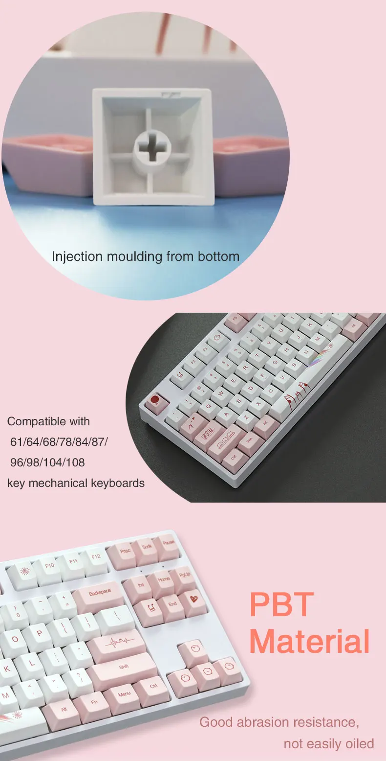lucky pig keycaps pour clavier aucun sublimation de colorant keycap pour commutateur prédire