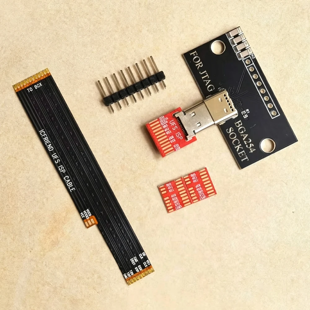 2026 NEW EASYJTAG BGA-254 ISP 어댑터 업그레이드 타입 -c, easy jtag ufs-254 소켓용