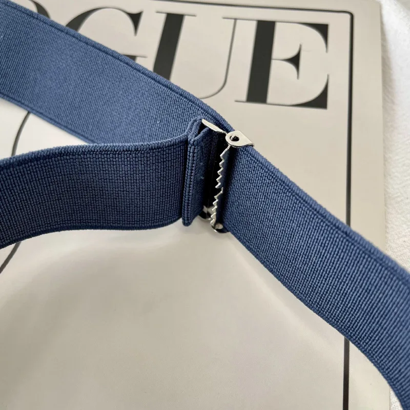 Adjustable Stretch Elastic Waist Band Invisible Belt Buckle-Free Belts Jean Pants Dress No Buckle Easy To Wear Waist Support 5