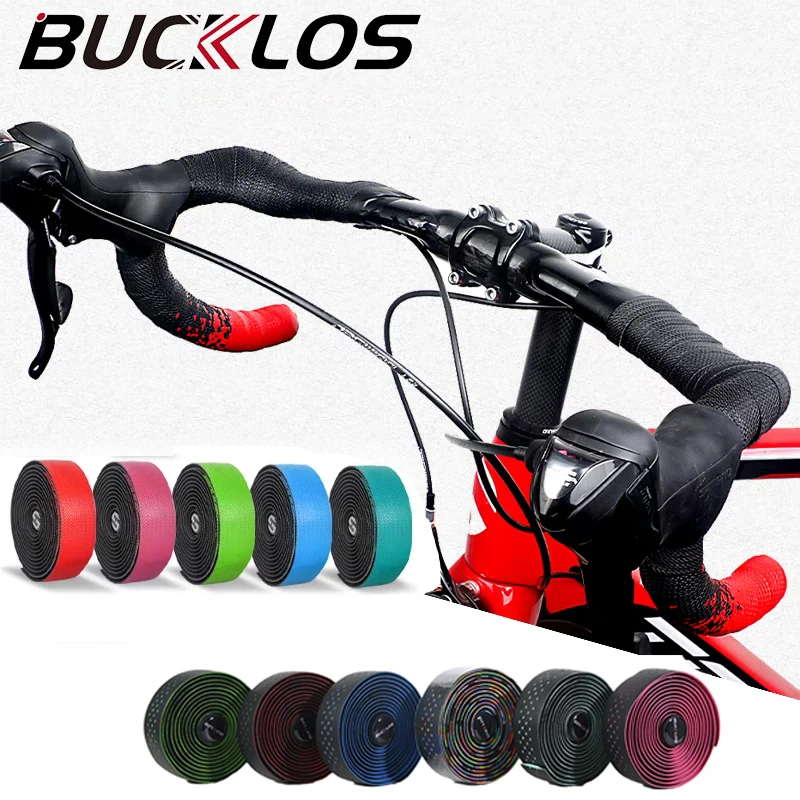 BUCKLOS 도로 자전거 바 테이프, EVA/PU 소프트, 진동 방지 속도, 사이클링 랩 테이프, 내구성 드롭 바 스트랩
