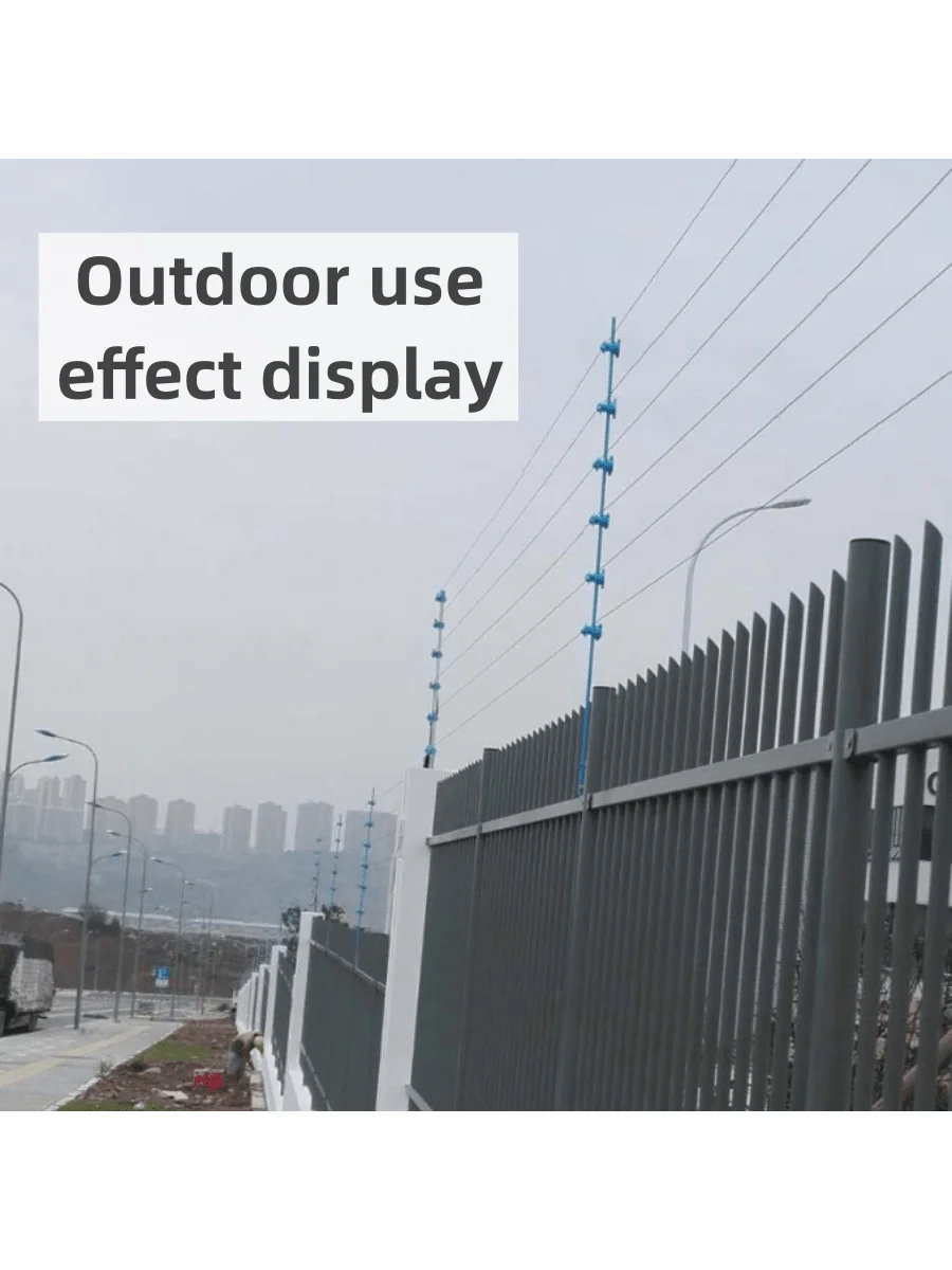 10Pcs Electric Fence Wire Insulators Pulse Electronic Fencing Accessories Middle Pole Insulator