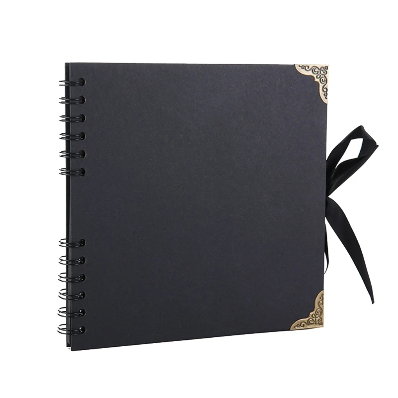 

60 Pages Photo Album Kraft Paper Memory Photograph Book Supplies for Children Girl Boys Birthday Holiday Festival E65B