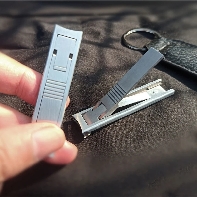 1pc Ultra Thin Nail Clippers Stainless Steel Hand Toe Nail Cutters Trimmer Portable Manicure Clippers