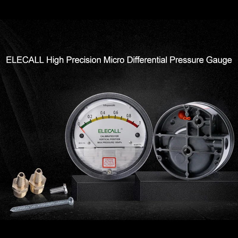 Description Picture 2 of itemELECALL Digital differential pressure Pa kpa psi for air gas meters Barometer positive Negative pressure for Clean room detect