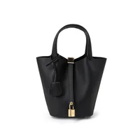Sac seau en cuir véritable UNBOUND pour femme, en cuir de vachette pleine fleur Togo, sac à main de luxe pour mariage, sac fourre-tout minimaliste, élégant, pour les trajets quotidiens, nouveauté 5