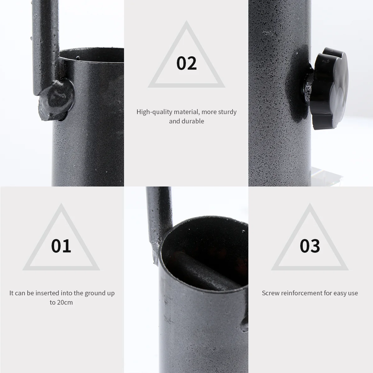 Beach Umbrella Holder Stand Outdoor Beach Umbrella Sunshade Ground For Grass Ground Tricycle Umbrella Auger Stake Anchor 6