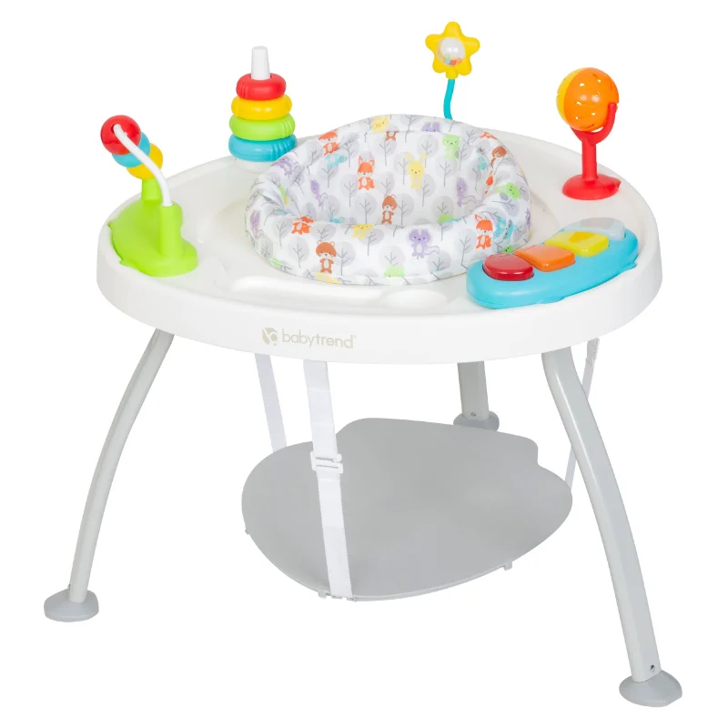 

3-in-1 Activity Center Children Chairs Furniture 3 Position Bouncing Board with Three Different Positions Seat Move 360 Degrees