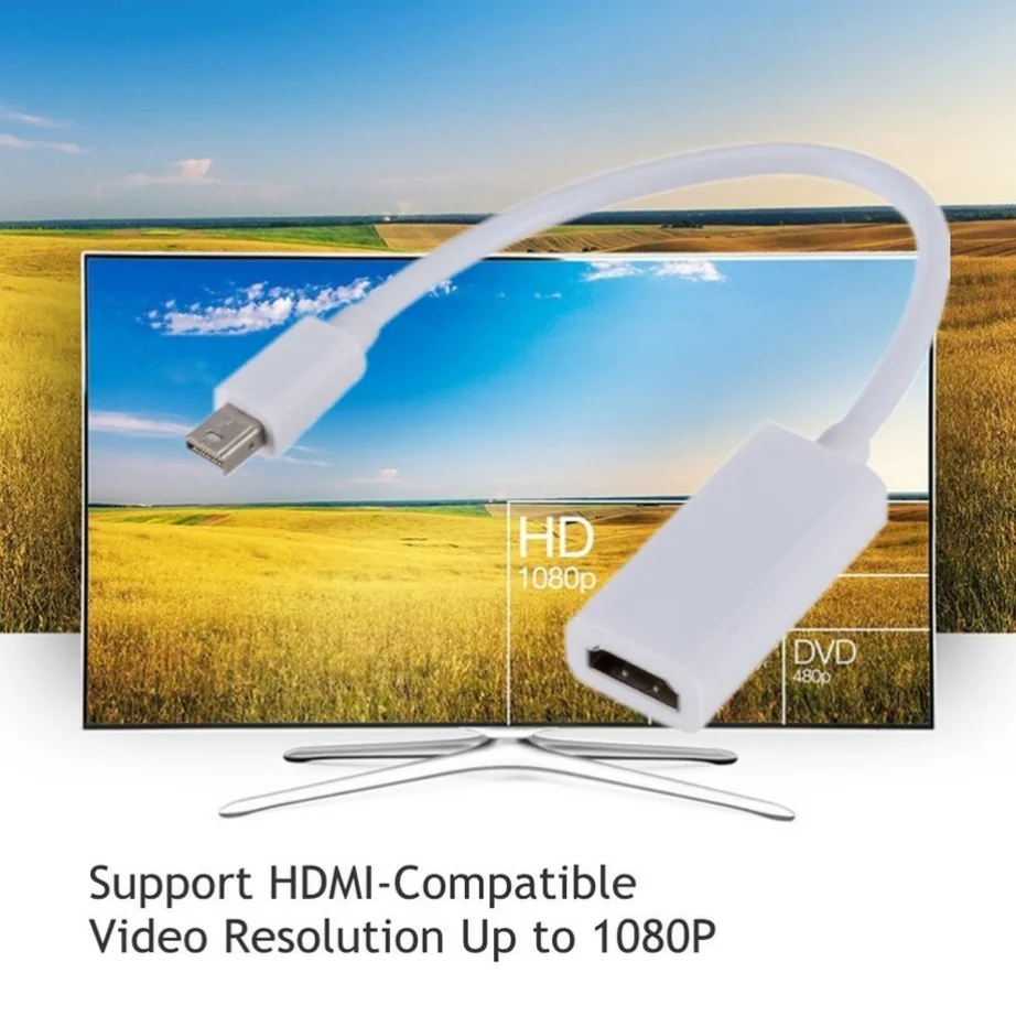 Compact Thunderbolt to HDMI-Enhanced Adapter 1080p Display Converter