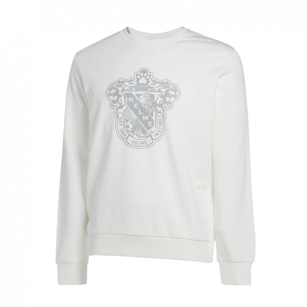 Kelme Tienda Oficial Sudadera College Blanco Sudadera Hombre Fabricada En 100% Algodón Tt60101106 9100 Otoño 2021|Sudaderas con capucha y sudaderas| - AliExpress