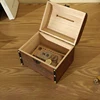 Wooden Retro Treasure Chest Piggy Bank Decorative Box With Lock, Coin, Banknote Storage Box Safe Money Box Gift 3