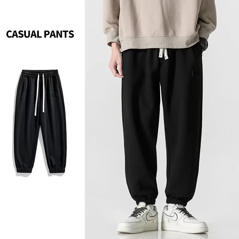 

Spring Autumn Y2k Korean Fashion Man Casual Male Sweatpants Streetwear Clothes Drawstring Pants Sport Trousers Joggers Sports