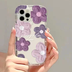Vibrant Purple Floral Soft Phone Case Back Cover for 7 8 SE 2020 2022 (TD27)