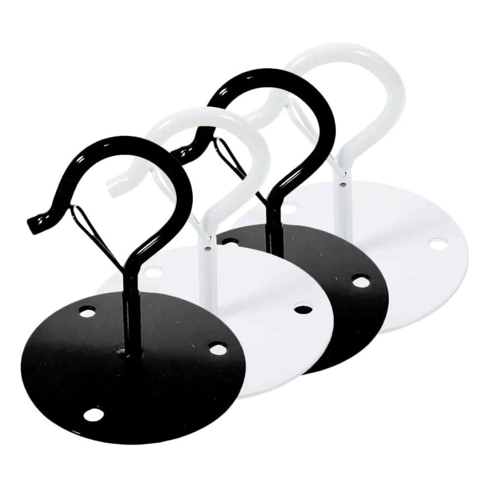 

4 Sets Coat Hanger Basket Hook Plant Wall Outdoor Hooks for Hanging Baskets Lantern Plants