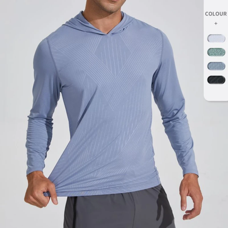 

Training Sports Hoodie Outdoor Fitness Leisure Running Long Sleeve T-Shirt Sportswear Fast Drying Sweat Absorbing Training Shirt