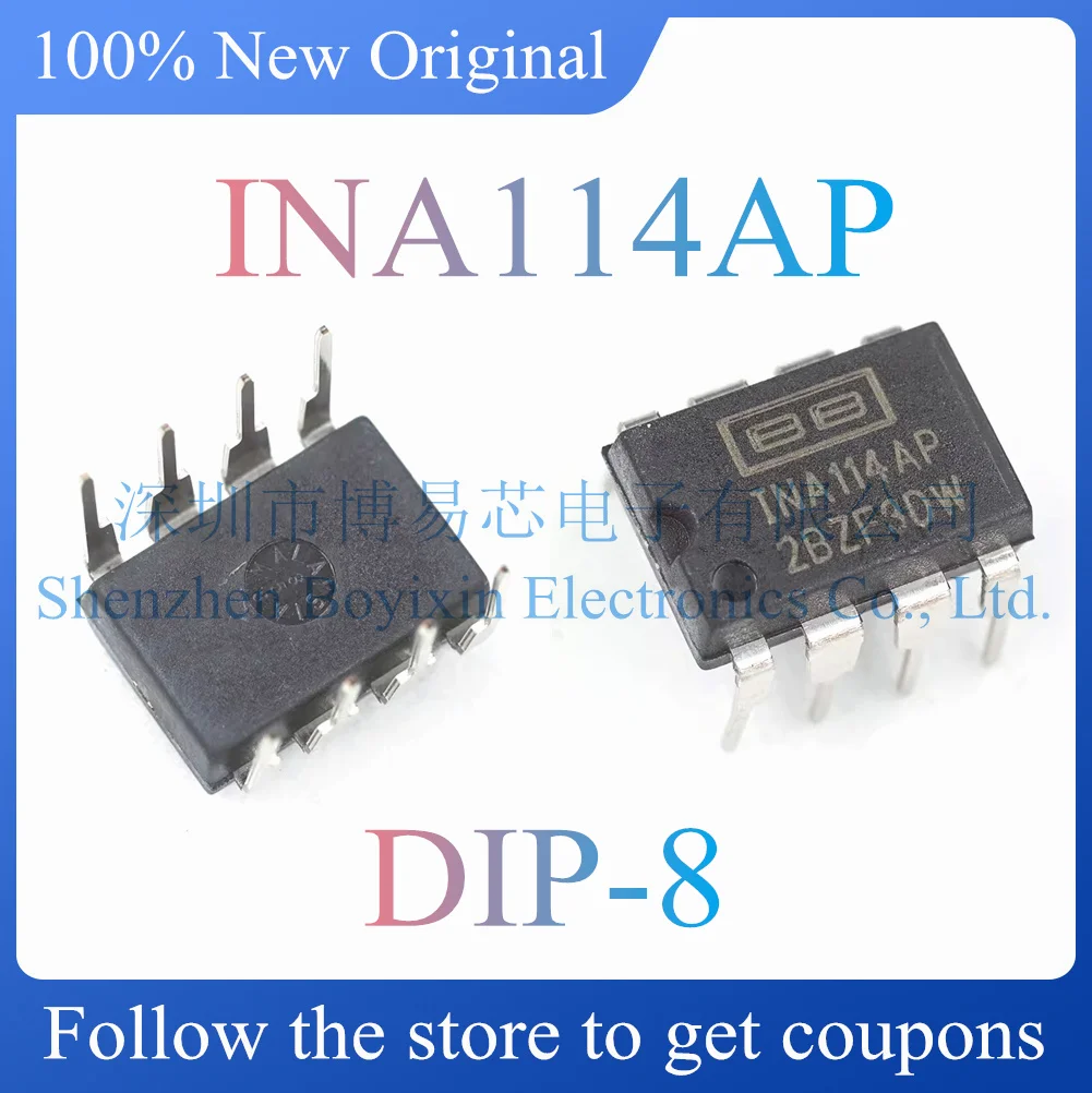 

NEW INA114AP.Original genuine instrumentation amplifier chip. Package DIP-8