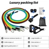 Elastic Rubber Resistance Bands, Expander for Bodybuilding, Home Gym Equipment, Weight Training, Fitness, 11Pcs