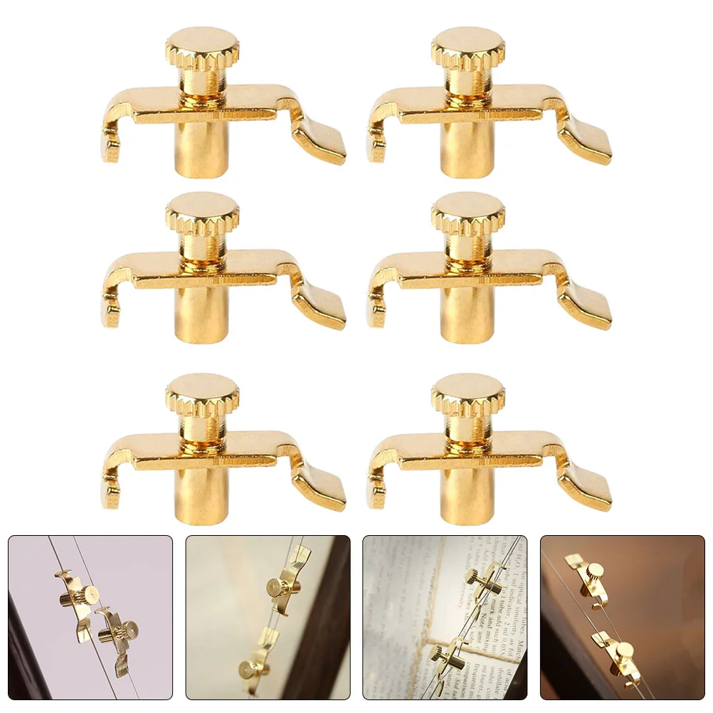 

6 Pcs Erhu Fine-tuning Tools Musical Instrument Parts Maintenance Supplies Guitar Tuner Stainless Steel Specialty