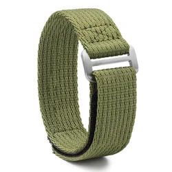Durable Nylon Sports Watch Strap - Universal Replacement Wristband, 20mm/22mm - M (Green)