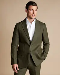 Army Green Summer Linen Elegant Men Suit Smart Casual Slim Fit Blazers Business High Quality Custom 2 Piece Set Costume Homme