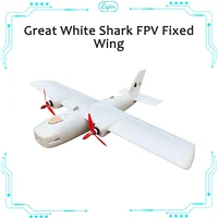 Great White Shark Dual Engine Fpv Long Range Fixed Wing Aircraft Aerial Photography Portable And Drop Resistant 1