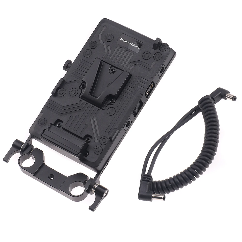 FOTGA V Mount Battery Plate, 1/4 & 3/8 Metal Mounting Plate for V