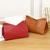 PU Leather Tissue Box Holder Car Tissue Container Box Toilet Paper Box Desktop Napkin Holder Bedroom Paper Tissue Dispenser 1