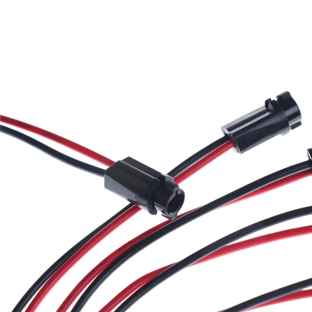 T5 LED Bulb Holder Socket Plug Extension Cables Harness 5pcs For 1.2W W3W Width Instrument Light