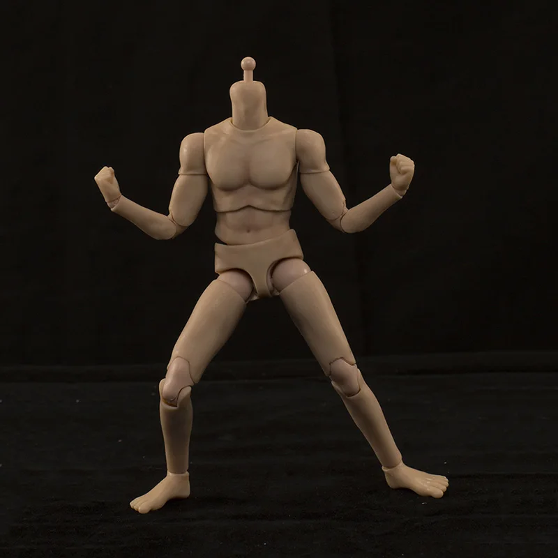 

1/12 Scale Collectible Male Super Flexible Semi-encapsulated Joint Body DIY Custom Sketch Practice for 6" Action Figure Doll Toy