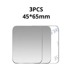 Metal Plate Sticker for Magnetic Car Phone Holder - Non-Magnetic Iron Sheet (1/3/5 PCS) (3PCS Silver 45x65)