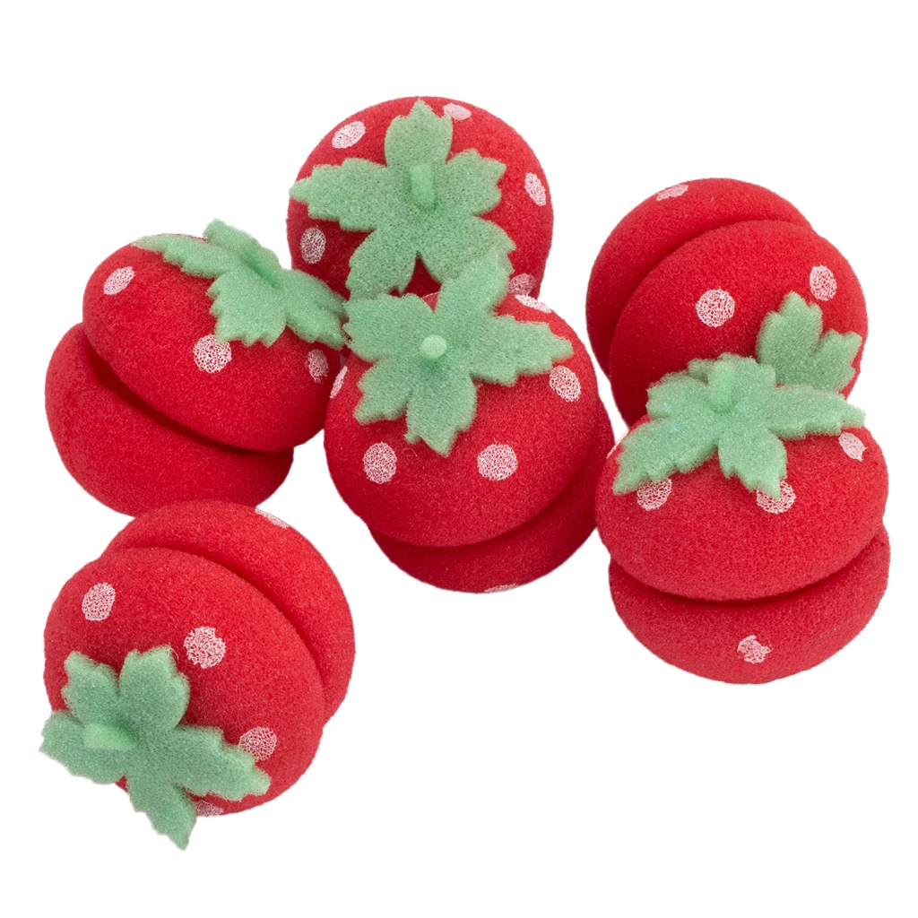 6x Soft Sponge Ball Hair ers Cute Strawberry Hair ers Lovely DIY
