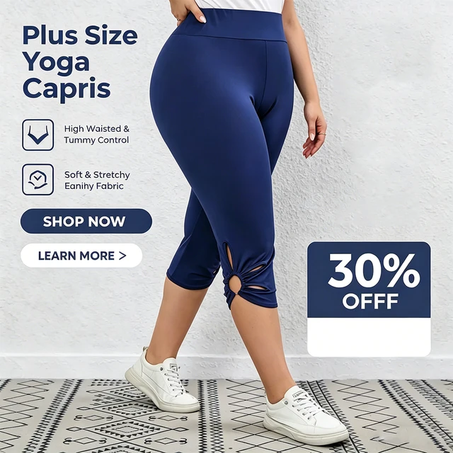 Women's plus Size Stretch Leggings Summer Elastic Waist Seamless Casual Capri Pants Short Length Essential Leggins for Mujer 1