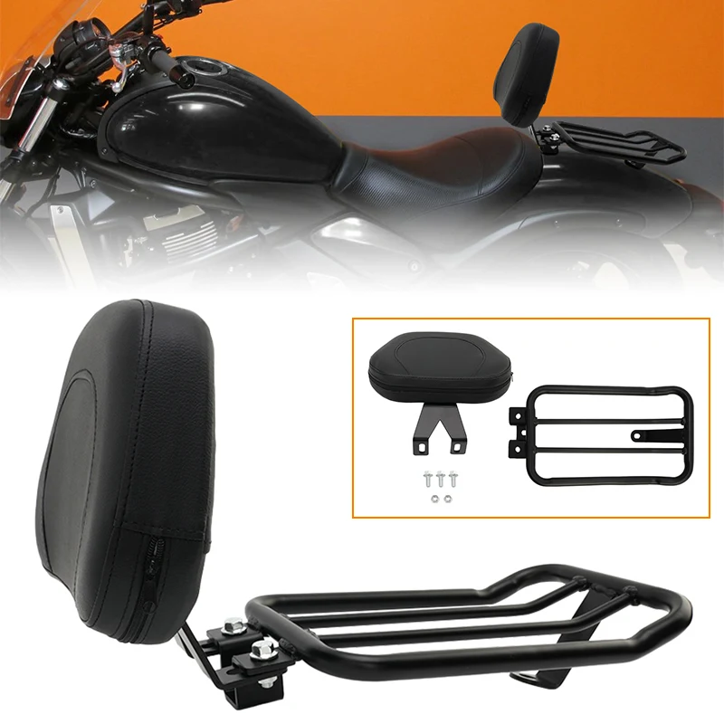 

Rear Passenger Backrest Sissy Bar With Luggage Rack Motorcycle Accessories For Kawasaki Vulcan S VN650 EN650 2015-2023