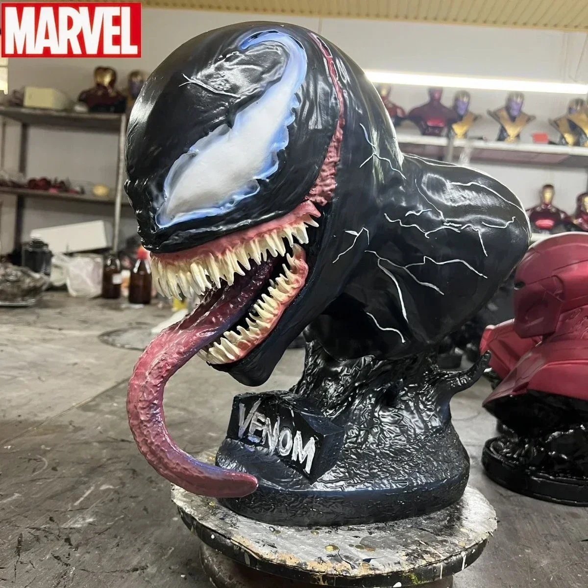 1:1 Gk Marvel Venom Figure Bust Resin Crafts Venom Deadly