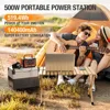 Portable Power Station 500, 110V/500W Solar Generator(Surge 1000W), 519.4Wh Backup Lithium Battery for Outdoor Home 2