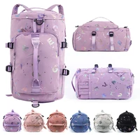 Gym Yoga Sport Backpack Travel Bag For Men Women Graffiti Letters Printing Fitness Siwmming Dry Wet Crossbody Sports Handbag Bag 1