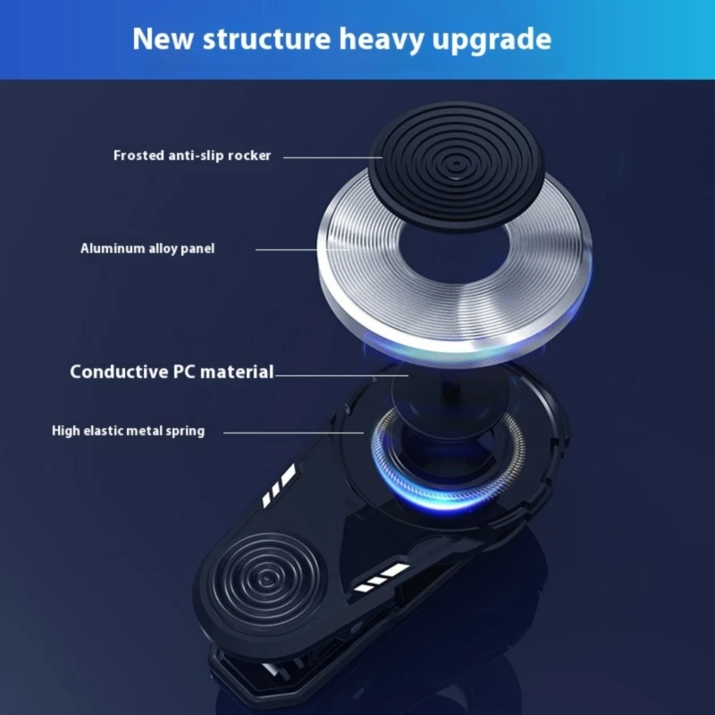 Joystick Clip-on Per Smartphone E Tablet, Compatibile Android E IPhone, Telecomando Touch Screen