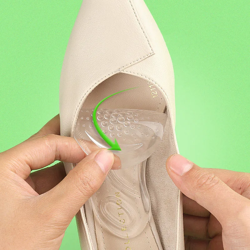 1 Pair Clear Adhesive Orthotic Insoles Inserts Arch Support Insoles Flat Foot Men & Women